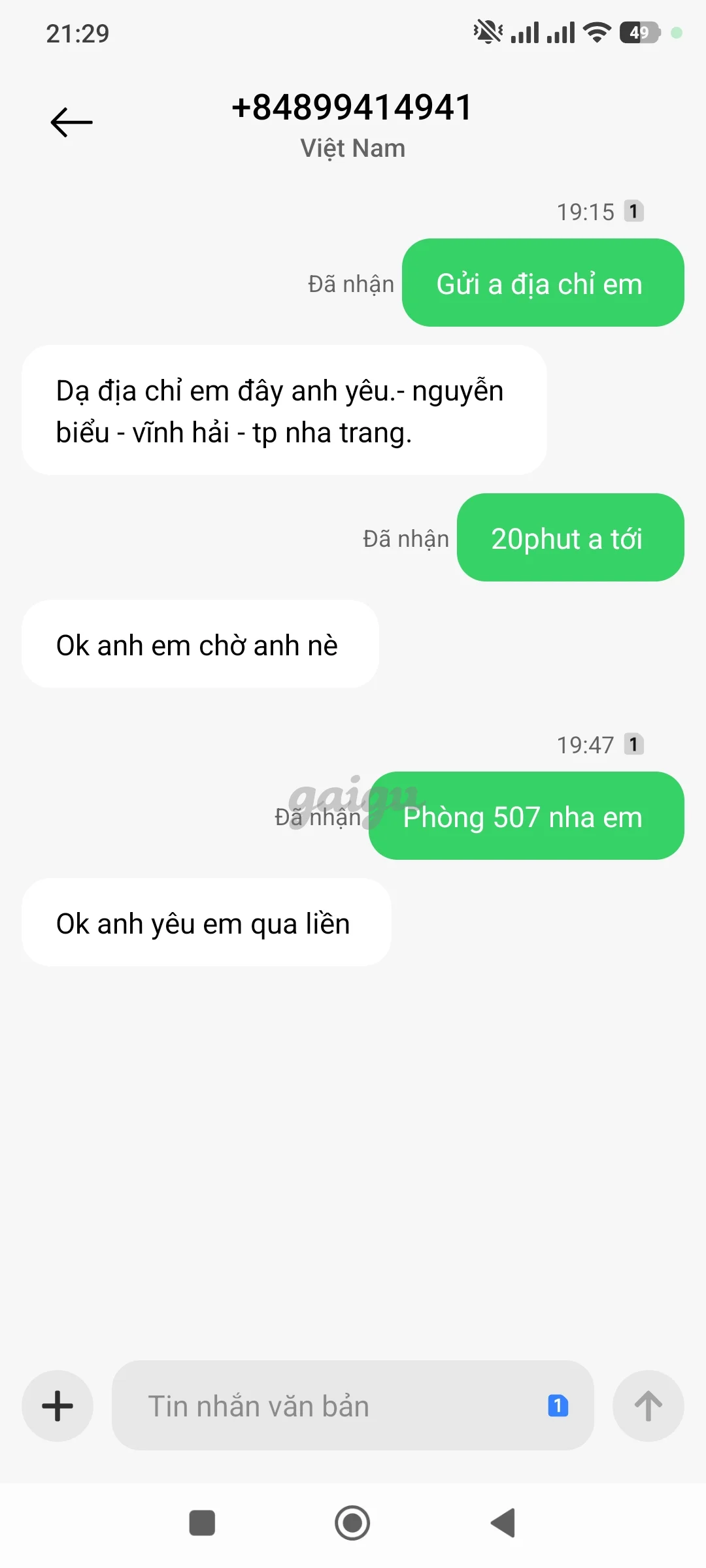 Ảnh đánh giá gái gọi