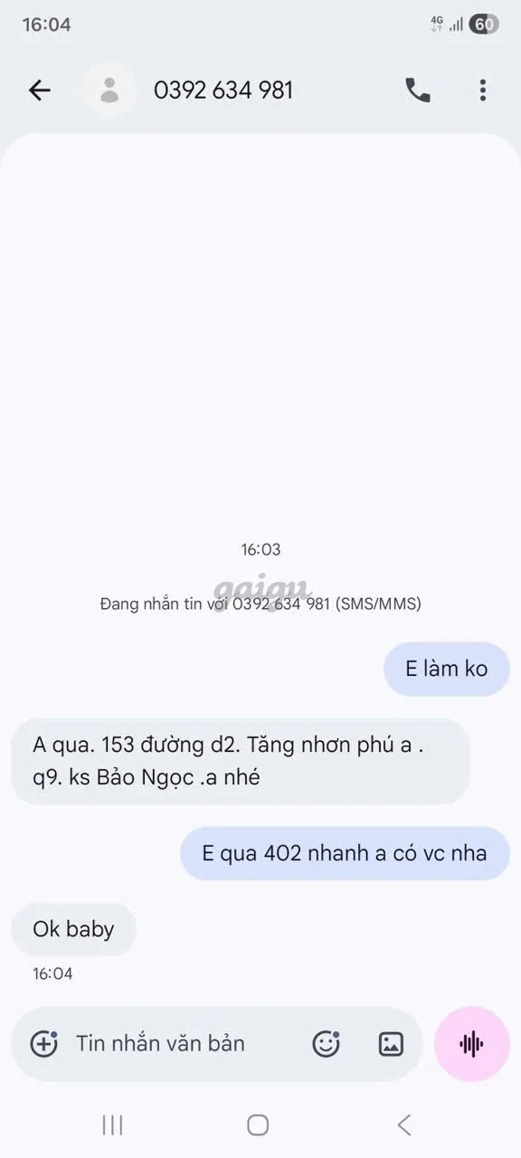 Ảnh đánh giá gái gọi